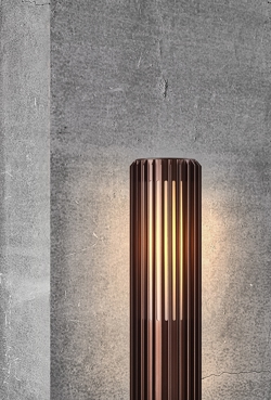 Aludra 45 havelampe, metallisk brun